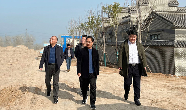 鄧紹宏、王輝、郭淮成一行蒞臨項目基地參觀考察